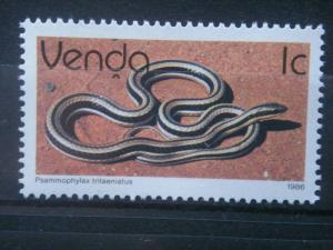 VENDA, 1986, MNH 1c, Reptiles, Scott 128 CV 0.25