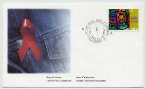 Canada First day cover #1603, Aids Awareness