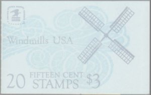 Scott 1742A Wind Mills - Complete booklet - 20 Stamps - Mint never hinged