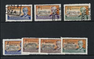 Spain Telegraph Mixed Set of 7  fvf $1.00 BIN