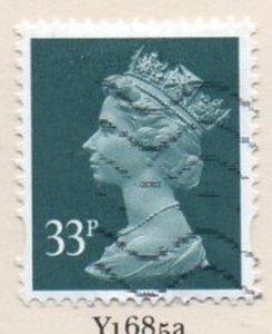 Great Britain Sc MH261 2000 33p dark blue green QE II Machin head stamp used