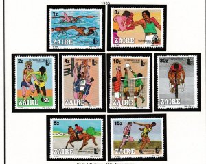Zaire MNH 1182-9 Olymphilex 1985 SCV 5.90