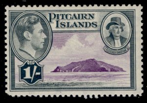 PITCAIRN ISLANDS GVI SG7, 1s violet & grey, M MINT.