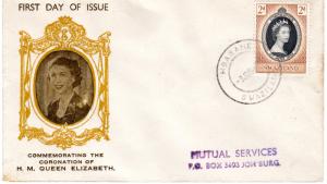 Swaziland 1954 Queen Elizabeth II  Coronation 1953 Typed FDC to Joh'burg