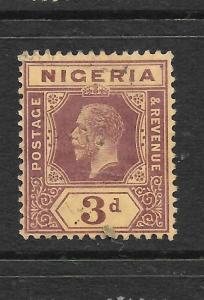  NIGERIA 1914-29  3d   KGV    FU   SG 5c