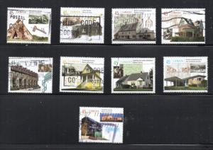 Canada Sc 1755a-55i 1998 Housing in Canada stamp set used