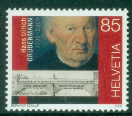 Switzerland 2009 The 300th Anniversary of the Birth of Hans Ulrich Grubenmann...