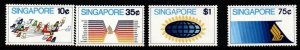 SINGAPORE SG197/200 1973 AVIATION  MNH