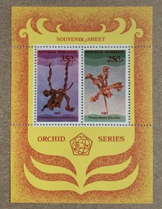 Indonesia 1980 Orchids MS, MNH. Scott 1110, CV $13.00