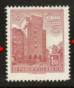 Austria Osterreich Scott 623 MH* 1958 Creased stamp