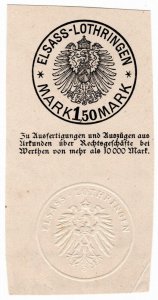 (I.B) Germany Revenue : Alsace-Lorraine Duty 1.50M