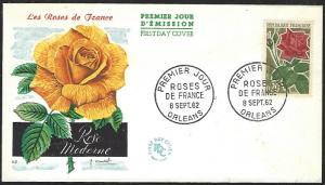 France #1044 Sept. 8, 1962 Orleans First Day Cover Unaddressed (FDC-2)