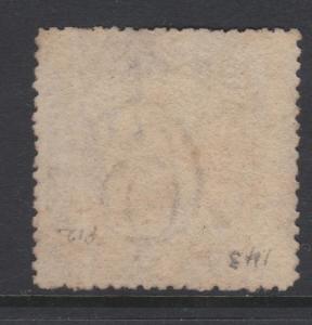 New South Wales 1860 QV 6d Diadem Sc#40 Used