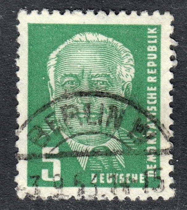 Germany DDR Scott 113  F to VF postally used. Free...