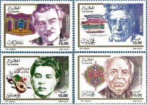 Algeria 2000 MNH Stamps Scott 1190-1193 Music Literature Writer Actor Theatre