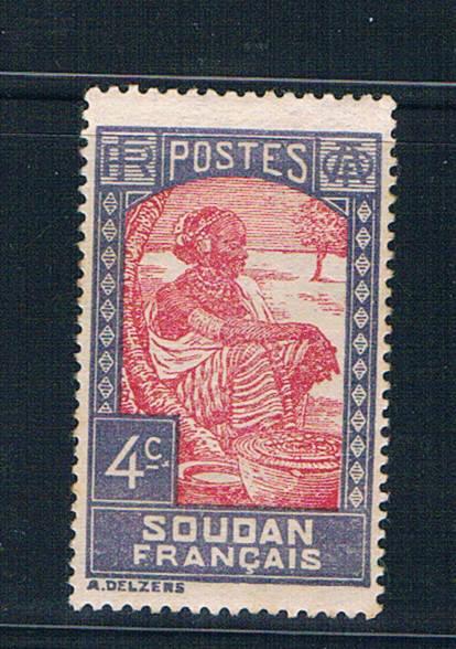 Sudan French 64 MLH Sudanese Woman 1931 (S0846)+