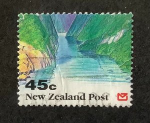 New Zealand 1992 Scott 1123 used - 45c, landscape