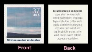 US 3878k Cloudscapes Stratocumulus undulatus 37c single MNH 2004