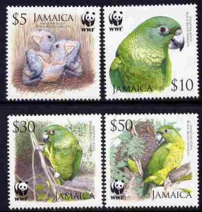 JAMAICA - 2006 - WWF, Amazon Parrot  - Perf 4v Set - Mint Never Hinged