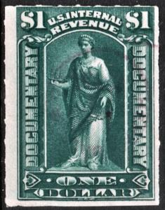 R173 $1.00 Commerce Documentary (1898) Used