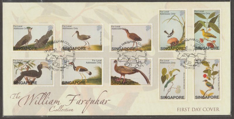 Singapore 2002 William Farquhar II Collection - A Piece of History Sheetlets FDC