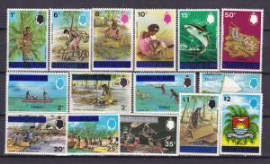 Tuvalu   1-15 MNH 1976 Overprint Definitives