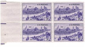 #994 – 1950 3c Kansas City, Missouri Centenary – MNH Block