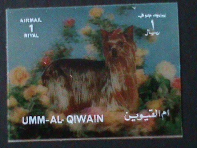 ​UMM AL QIWAIN-WORLD FAMOUS LOVDLY DOG-MNH 3-D STAMP-VF HARD TO FIND-LAST ONE