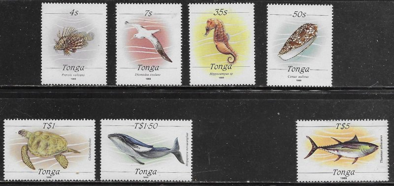 Tonga Scott #'s 701 - 709 MNH Short set