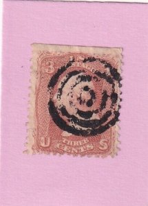 US 88 used E grill, four ring fancy cancel