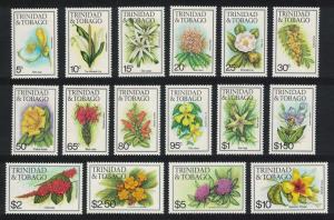 Trinidad and Tobago Flowers 16v No inscription SG#636a-651a