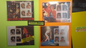 St. Vincent 1985 Michael Jackson Scott# 898-901 Set of 4 S/S Mint XF NH CPL