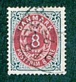 Denmark -  #28 Numeral - Used