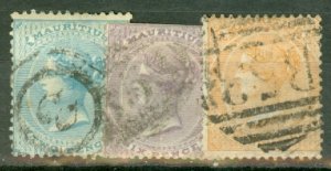 GT: Mauritius 32,33,37,39,39a used; 36 used trimmed at top; 33 mint CV $137