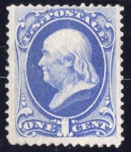 1c MINT/OG/NH  Franklin ultramarine 1870-1871  SC145