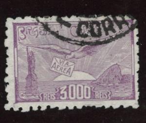 Brazil Scott C25 used 1929 airmail stamp 