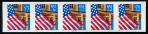 2915A US 32c Flag over Porch SA coil, MNH PNC5 #66666A re...