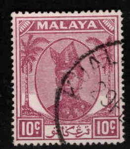 Malaya Trengganu Scott 59 Sultan Ismail Nasiruddin Shah Used stamp