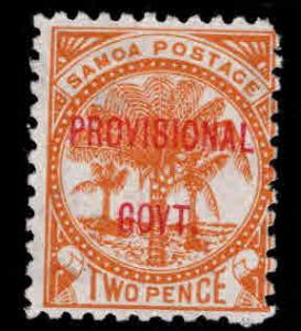 Samoa Scott 33 MH*  perf 11 1899 Provisional Govt. overprint