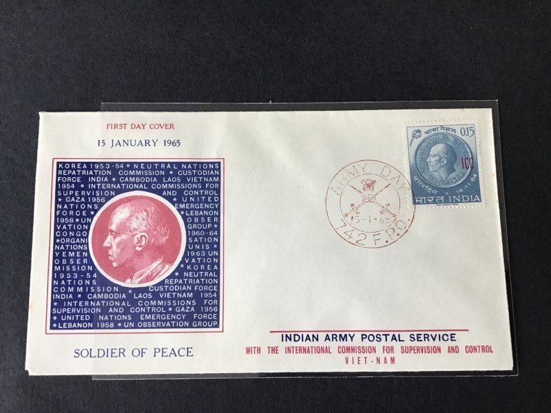 Nehru indian post offices 1965 FDC stamps covers set  Ref  R28356 