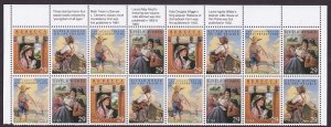 Scott #2788a (2785-88) Classic Children's Books Top Half Sheet of 20 Stamps MNH