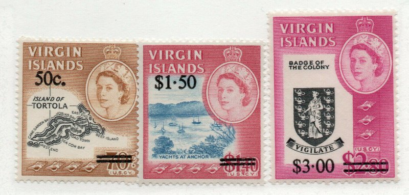 British Virgin Islands - SG# 207 - 209 MLH  / Lot 0619048