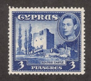 CYPRUS 1942 3pi George VI; Scott 148A, SG 156a; MNH