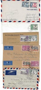 UK GB 1940 50 BRITISH AFRICA POSTAL HISTORY COLL OF 10 COVERS FRANKED K GEORGE V