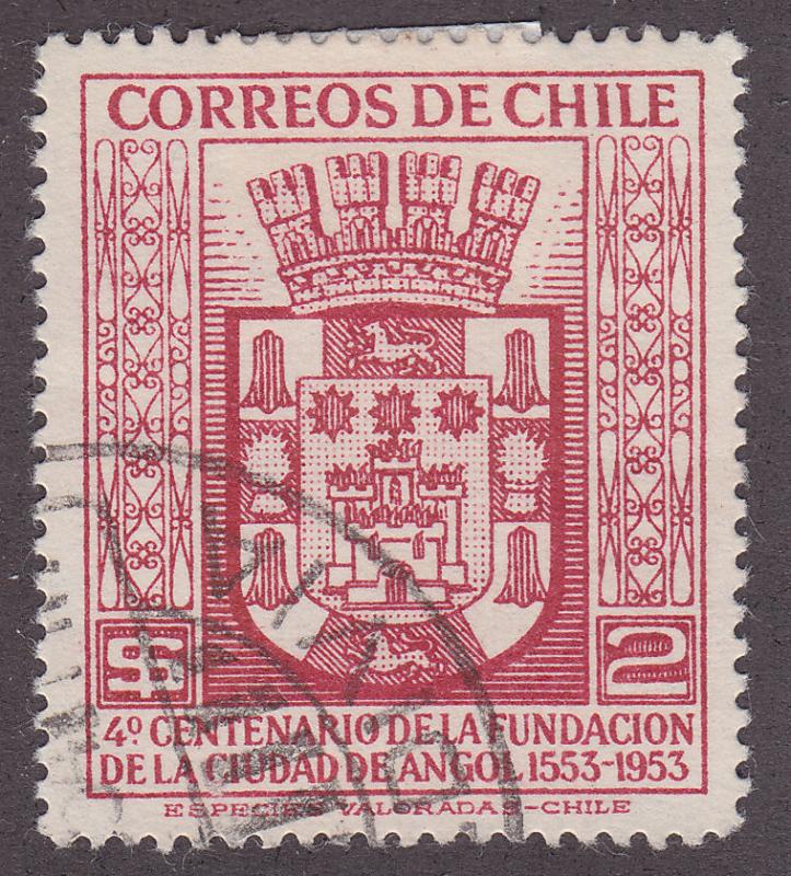 Chile 281 Arms of Angol 1954