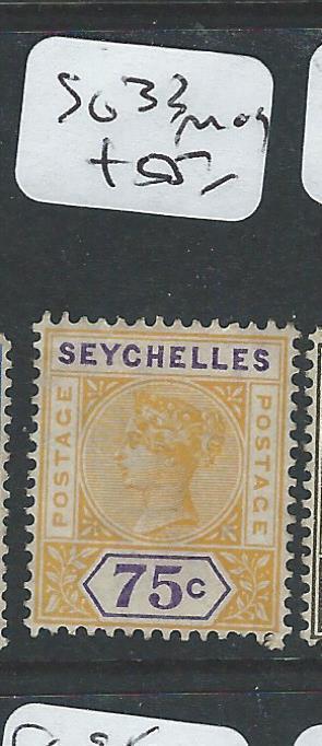 SEYCHELLES   (P0108B) QV 75C SG31  MOG