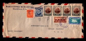 Guatemala - (6) 1930's - 40's  Covers / Interesting Group    -        Lot 024230