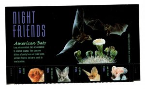 3661-64, AMERICAN BATS (HEADER & STRIP) MNH 6x9