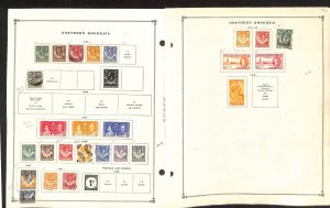 Northern Rhodesia Stamp Collection on 5 Scott International Pages 1925-1963 (BD)