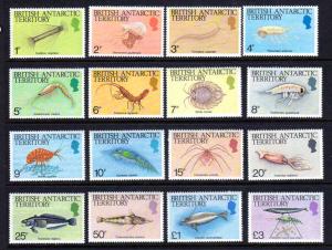 British Antarctic Scott 102-116 MNH!